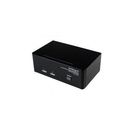 StarTech.com Switch KVM de 2 Puertos Doble Monitor DVI VGA con Audio y USB