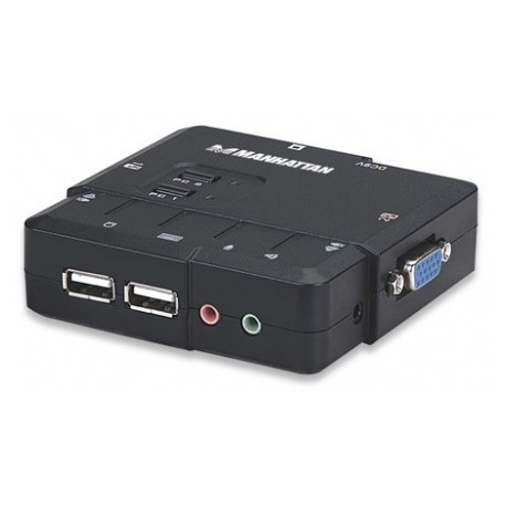 Manhattan Switch KVM 151252, 2x USB, 2x VGA