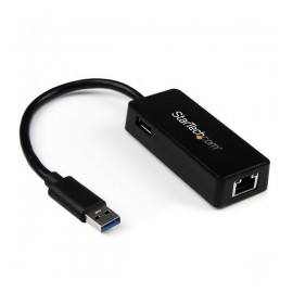 StarTech.com Tarjeta Ethernet Externa USB 3.0, Alámbrico, 1x RJ-45, Negro