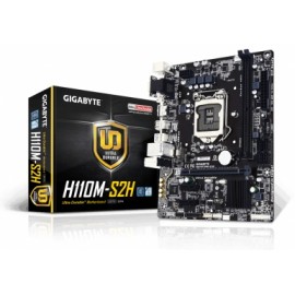 Tarjeta Madre Gigabyte micro ATX GA-H110M-S2H, S-1151, Intel H110, HDMI, USB 2.0/3.0, 32GB DDR4, para Intel