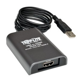 Tripp Lite Adaptador de Tarjeta Gráfica Externa de Video USB 2.0 - HDMI Doble o Multi Monitor