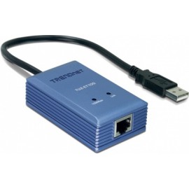 Trendnet Adaptador USB 2.0 - Fast Ethernet, Alámbrico, 1x RJ-45, Azul