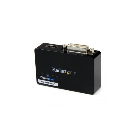 StarTech.com Adaptador Externa para Monitor Doble de USB 3.0 a HDMI, DVI