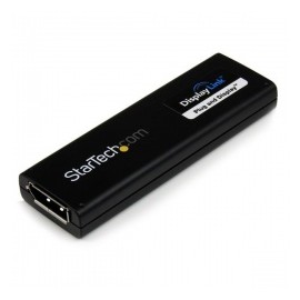 StarTech.com Adaptador Externa para Monitores Múltiples de USB 3.0 - Displayport, Negro