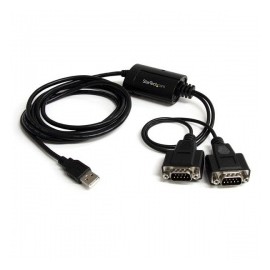 StarTech.com Cable USB A – 2x Serial DB9, 1.83 Metros