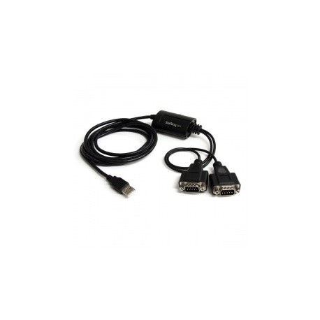 StarTech.com Cable USB A – 2x Serial DB9, 1.83 Metros