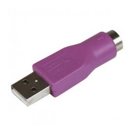 Startech.com Adaptador de Teclado PS2 Hembra - USB Macho, Morado