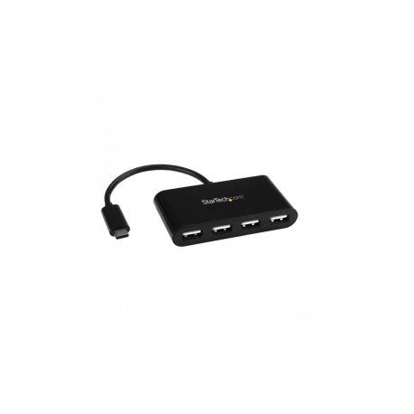 StarTech.com Hub Concentrador USB-C, 4 Puertos USB 2.0, 480 Mbits, Negro