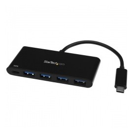 StarTech.com Hub USB 3.0 de 4 Puertos con PD Entrega de Potencia, 5000 Mbits Negro