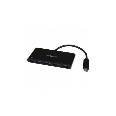 StarTech.com Hub USB 3.0 de 4 Puertos con PD Entrega de Potencia, 5000 Mbits Negro