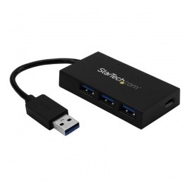StarTech.com Hub USB 3.0 de 4 Puertos, 3x USB A, 1x USB C, 5000 Mbits
