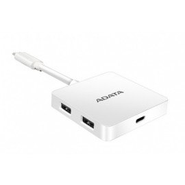 Adata Hub USB 3.0, 4 Puertos, 5000 Mbits, Blanco