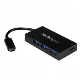 StarTech.com Concentrador USB 3.0 de 4 Puertos, USB C - 1x USB C y 3x USB A