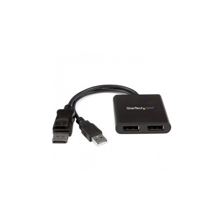 StarTech.com Splitter Multiplicador DisplayPort 1.2 - 2x DisplayPort, Negro