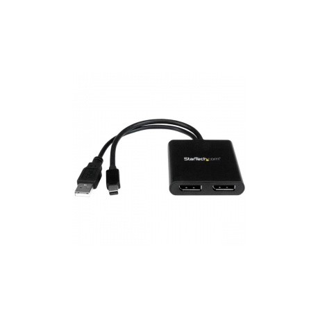 StarTech.com Splitter Multiplicador Mini DisplayPort - 2x DisplayPort, Negro