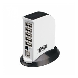 Tripp Lite Hub USB 2.0 de Alta Velocidad, 7 Puertos, 480 Mbits, Negro Blanco