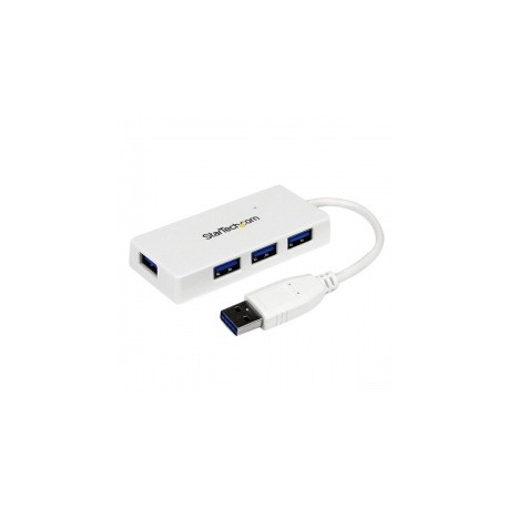 StarTech.com Hub USB 3.0, 4 Puertos, 5000 Mbits, Blanco