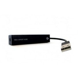 BRobotix Hub USB 2.0, 4 Puertos, 480 Mbits, Negro