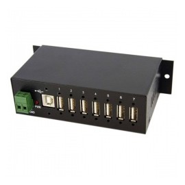 StarTech.com Resistente Concentrador USB 2.0, 7 Puertos, 480 Mbits, Negro
