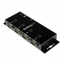 StarTech Hub Adaptador USB 2.0, 4 Puertos, 480 Mbit/s, Negro