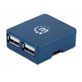 Manhattan Micro Hub USB 2.0, 4 Puertos, 480 Mbit/s
