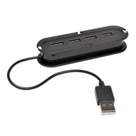 Tripp Lite Ultra-Mini Hub, USB 2.0, 4 Puertos, 480 Mbits