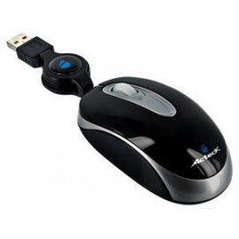 Mouse Acteck Mini Óptico AM-220re, Alámbrico, USB, 800DPI, Negro