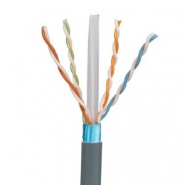 Panduit Bobina de Cable Cat6a de 4 Puertas, 305 Metros, Gris