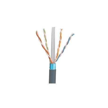 Panduit Bobina de Cable Cat6a de 4 Puertas, 305 Metros, Gris