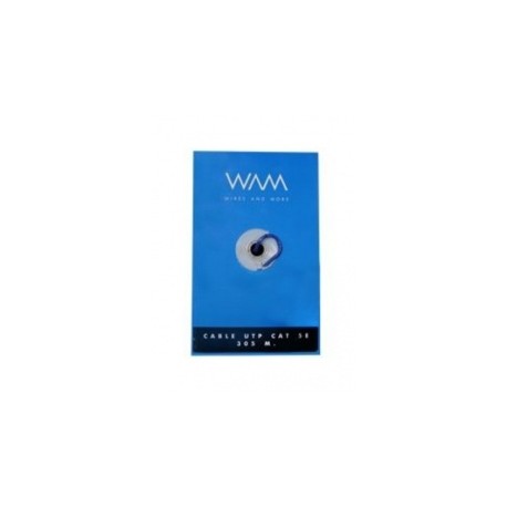 WAM Bobina de Cable Cat5e UTP, 305 Metros, Azul