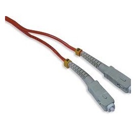 Enson Bobina de Cable Fibra Óptica SC Macho, 200 Metros, Rojo