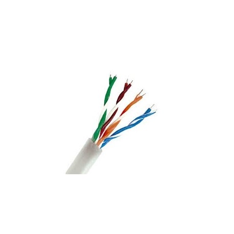 GVS Security Bobina de Cable Cat5e UTP, 305 Metros, Gris