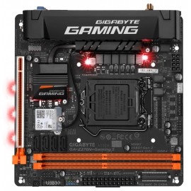 Tarjeta Madre Gigabyte mini ITX GA-Z270N-GAMING 5, S-1151, Intel Z270, USB 3.0, 32GB DDR4, para Intel