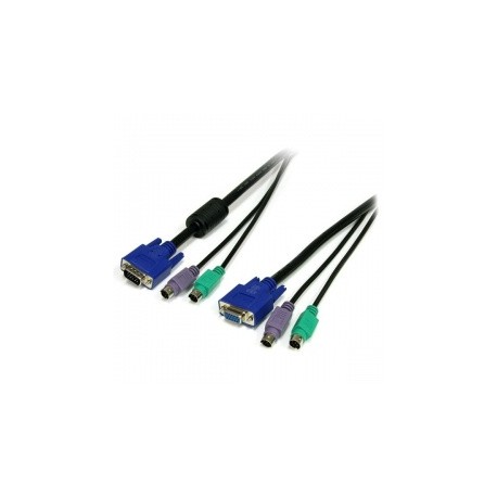 StarTech.com Cable KVM 3 en 1 PS/2 HD-15 VGA, 1.8 Metros
