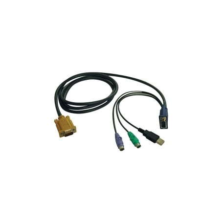 Tripp Lite Cable Combinado para Multiplexores KVM, USB/PS2, 3 Metros