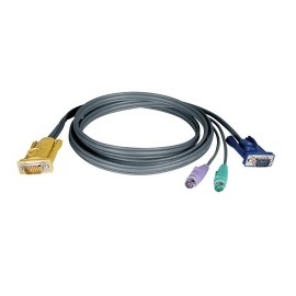 Tripp Lite Kit Cable para Multiplexor KVM PS/2 (3 en 1), 3.05 Metros