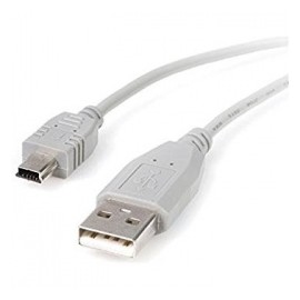 General Electric Cable USB USB A Macho - Mini-USB B Macho, 2 Metros, Blanco