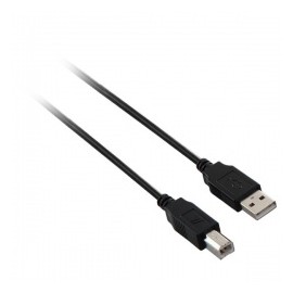 V7 Cable USB A Macho - USB B Macho, 3 Metros, Negro