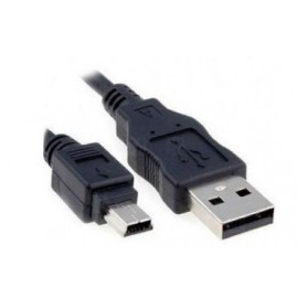 BRobotix Cable USB A Macho - Mini-USB B Macho, 90cm, Negro
