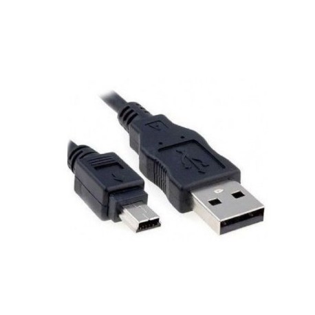 BRobotix Cable USB A Macho - Mini-USB B Macho, 90cm, Negro