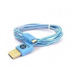 Naceb Cable Micro USB A Macho - USB A, 1 Metro, Azul