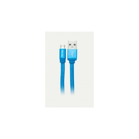 Vorago Cable USB 2.0 A Macho - micro USB B Macho, 1 Metro, Azul