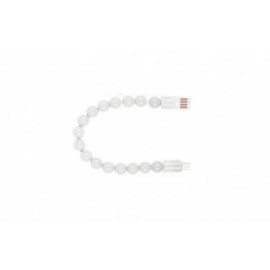 LevyDal Cable USB A Macho - Micro-USB B Macho, 10cm, Blanco