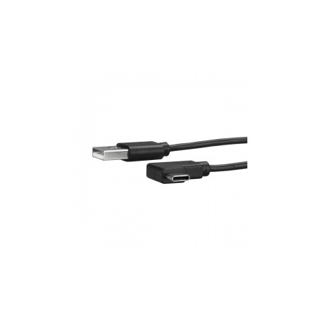 StarTech.com Cable USB A Macho - USB C Macho en Ángulo a la Derecha, 1 Metro, Negro