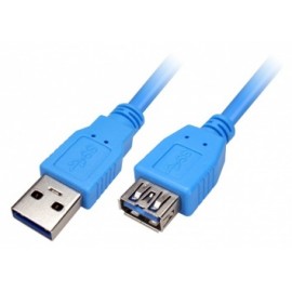 Xtech Cable USB A Macho - USB A Hembra, 1.8 Metros, Azul