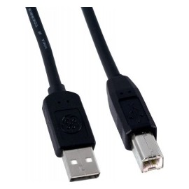 General Electric Cable USB A Macho - USB B Macho, 2 Metros, Negro