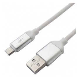 BRobotix Cable USB A Macho - Micro-USB A Macho, 1.25 Metros, Blanco