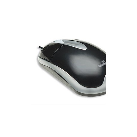 Mouse Manhattan Óptico MH3, Alámbrico, 1000DPI, USB, Diseño Clásico