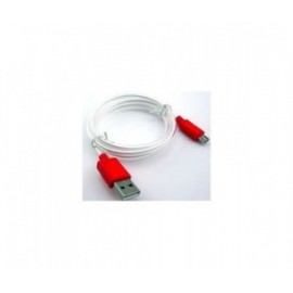 Levydal Cable 81041 USB A Macho - Micro-USB B Macho, 1 Metro, Rojo