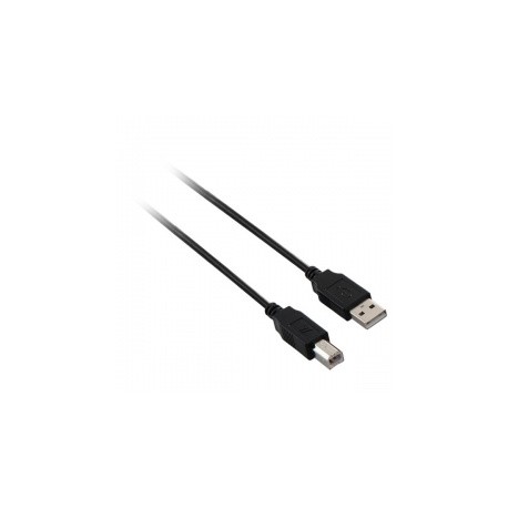 V7 Cable USB A Macho - USB B Macho, 1.8 Metros, Negro